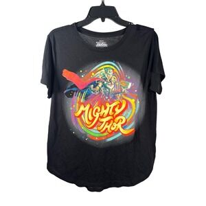 Marvel Thor Love and Thunder Mighty Thor Graphic T Shirt Black XXL